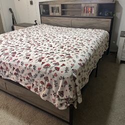 King Bed Frame And Drawers