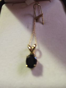 BEAUTIFUL BLACK ONYX NECKLACE AND RING