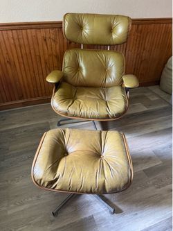 Plycraft Vintage Mid-Century Modern Lounge Chair & Ottoman