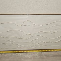 Huge 48" Hand-Painted 3D Textured Tree Landscape – Abstract Oil on Canvas