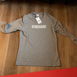 Gymshark Grey Long Sleeve Shirt Size Large 