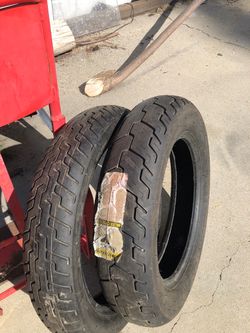 Motorcycle tires 1 brand new with sticker Dunlop tires