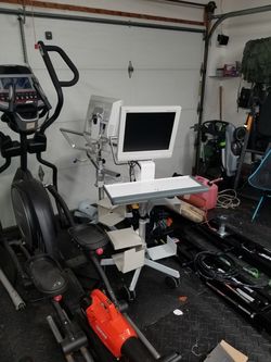 2 Dell branded medical grade computer carts
