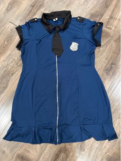 Costume lady police officer dress 3xl/4xl Halloween