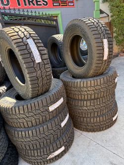 35x12.50r18 Hankoon tires nuevas con 65,000 millas de garantía las 4