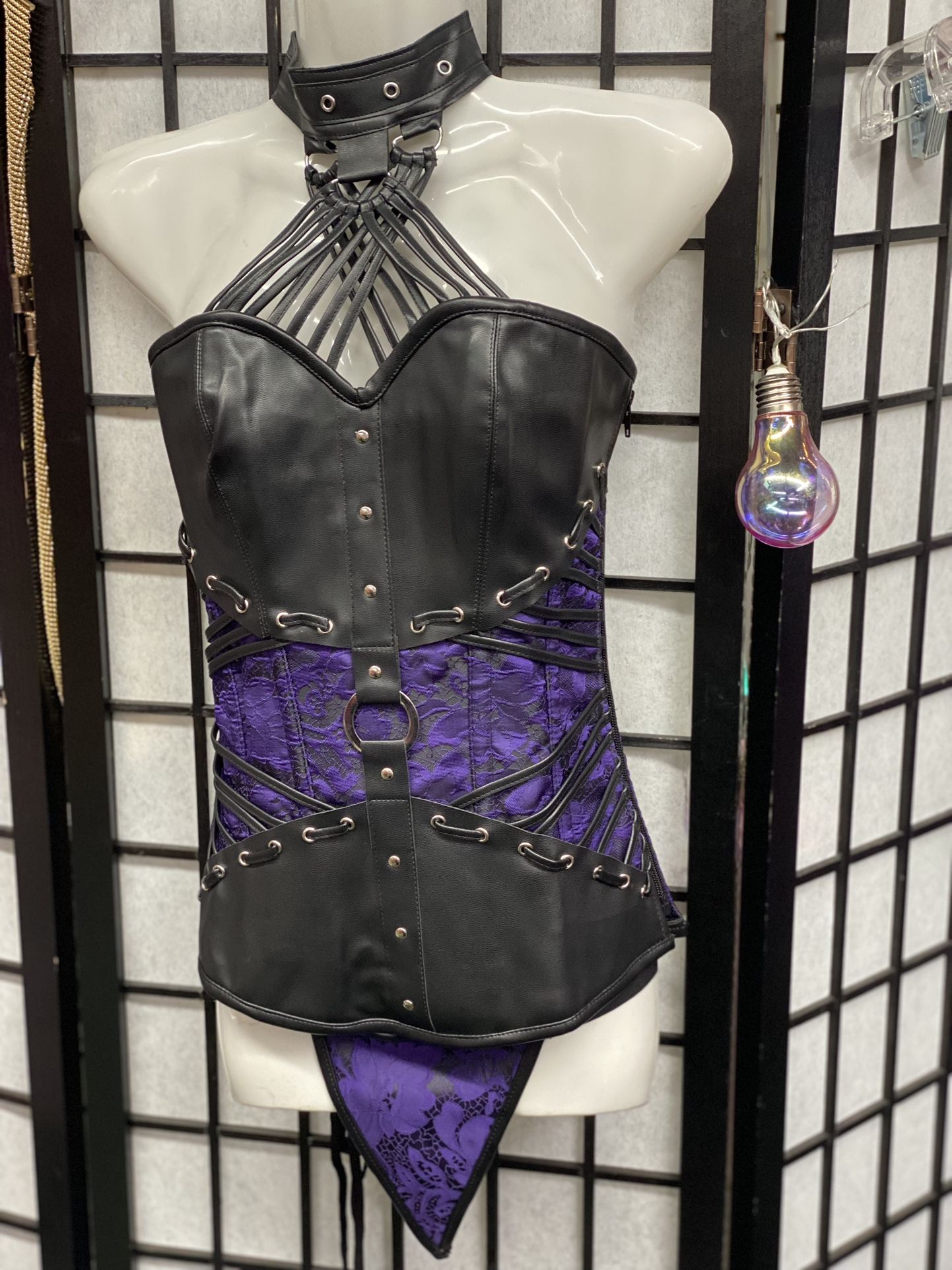 Purple Steam Punk Corset Available S- 6X