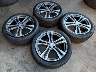 18” Mercedes E Class OEM Factory Grey Machine Wheels Hankook Tires