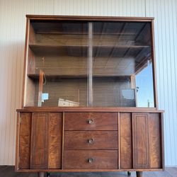 Vintage Mid Century Modern Hutch