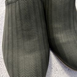 Dr Scholls Womens Dark Gray  Goring Ruler Almond Toe Slip On Dress Shoe 9.5