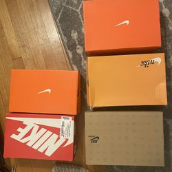 Various Empty Nike Boxes 