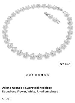 Ariana  grande swarovsky necklace