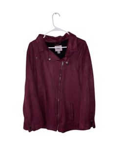 Burgundy Zip Up Jacket 