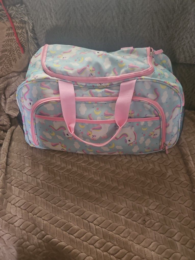 Girls Sleeping Bag And Duffle Bag