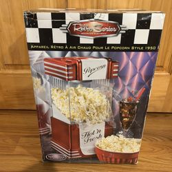 Retro Series 50s Style Hot Air Popcorn Popper Maker