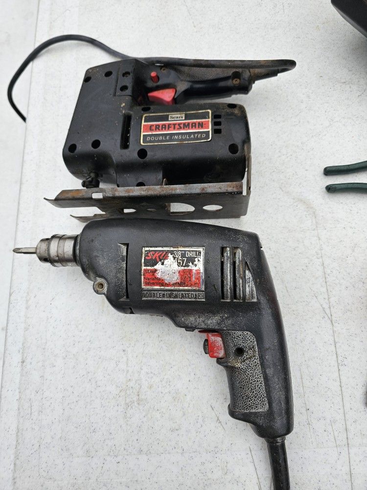CRAFTSMAN JIG SAW AND SKILL 3/8INCH DRILL, EXCELLENT WORKING CONDITION 120V