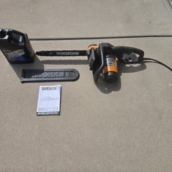 Worx WG 303 I Electric 16" Chain Saw 14.5 Amp Corded  Works Great

