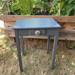 Vintage Wooden Nightstand or End Table 