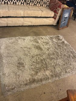 Gray Shag Area Rug