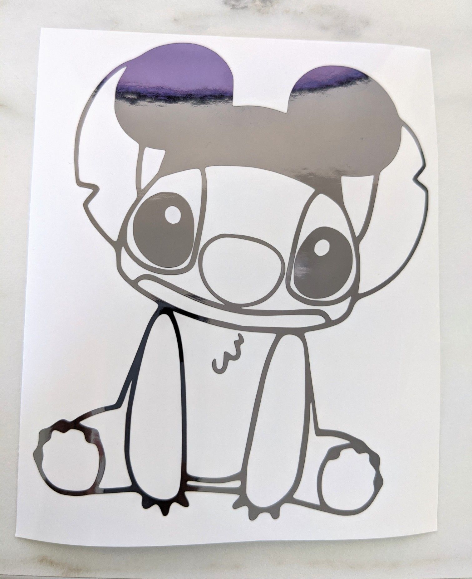 Stitch decal | Stitch with Mickey ears hat Decal | Stitch Mickey hat decal | Tumbler, Laptop, Car Decal