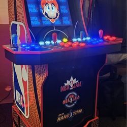 NBA Jam Arcade1up Cabinet With Over 15,000 Video Games 