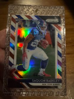 Football card Saquon Barkley