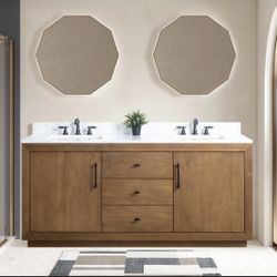 72’’ Free Standing Double Bathroom Vanity