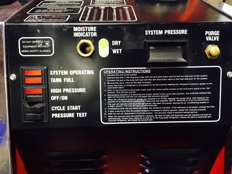 Snapon ACT 3000 Refrigerant Recovery Recycling Center For, 56 OFF