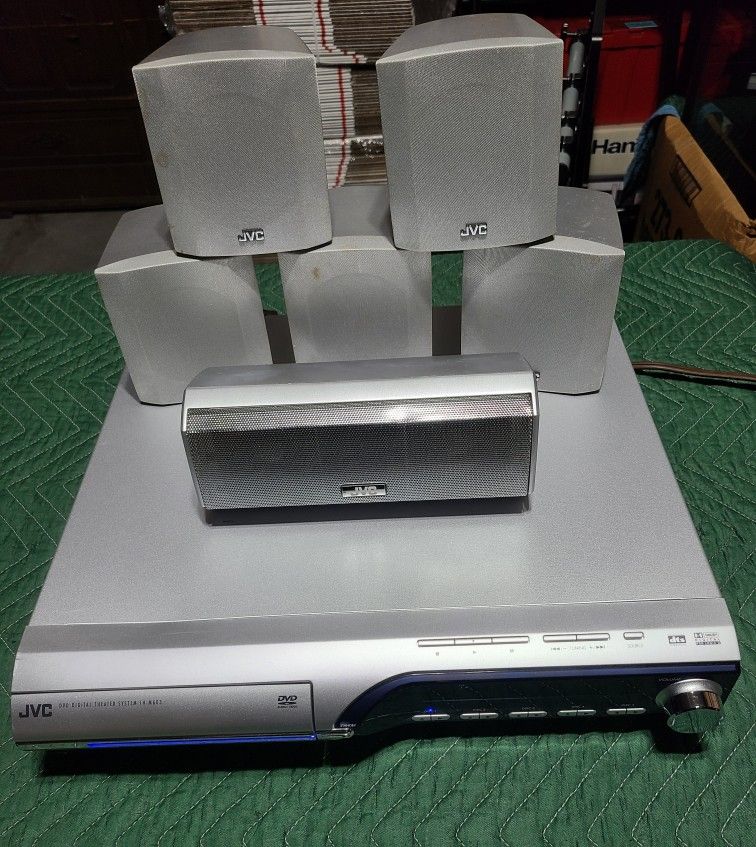 Vintage JVC TH-M603 DVD Home Theater 5-Disc Change Sold As Is