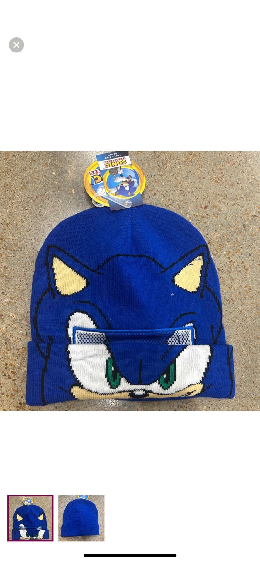 NWT Licensed Sonic the hedgehog beanie