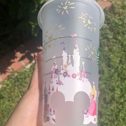 Disney Castle Starbucks Iced Cup