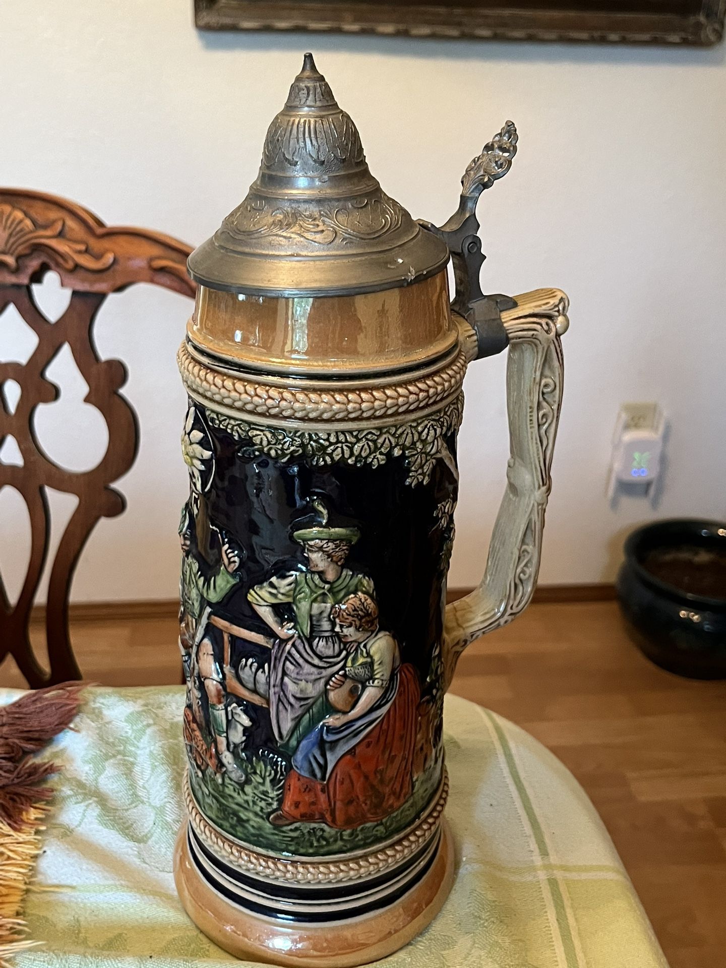 Vintage 70’s Gerz West Germany Beer Stein 14”