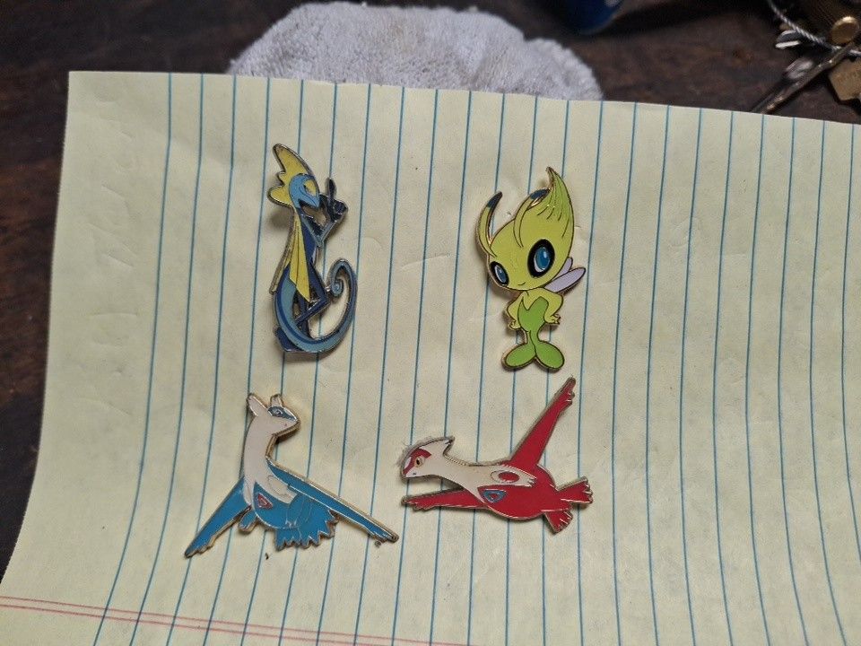 Pokémon Celebi Enamel & Inteleon Official Pokémon & Pokémon Latios Lapel Latias