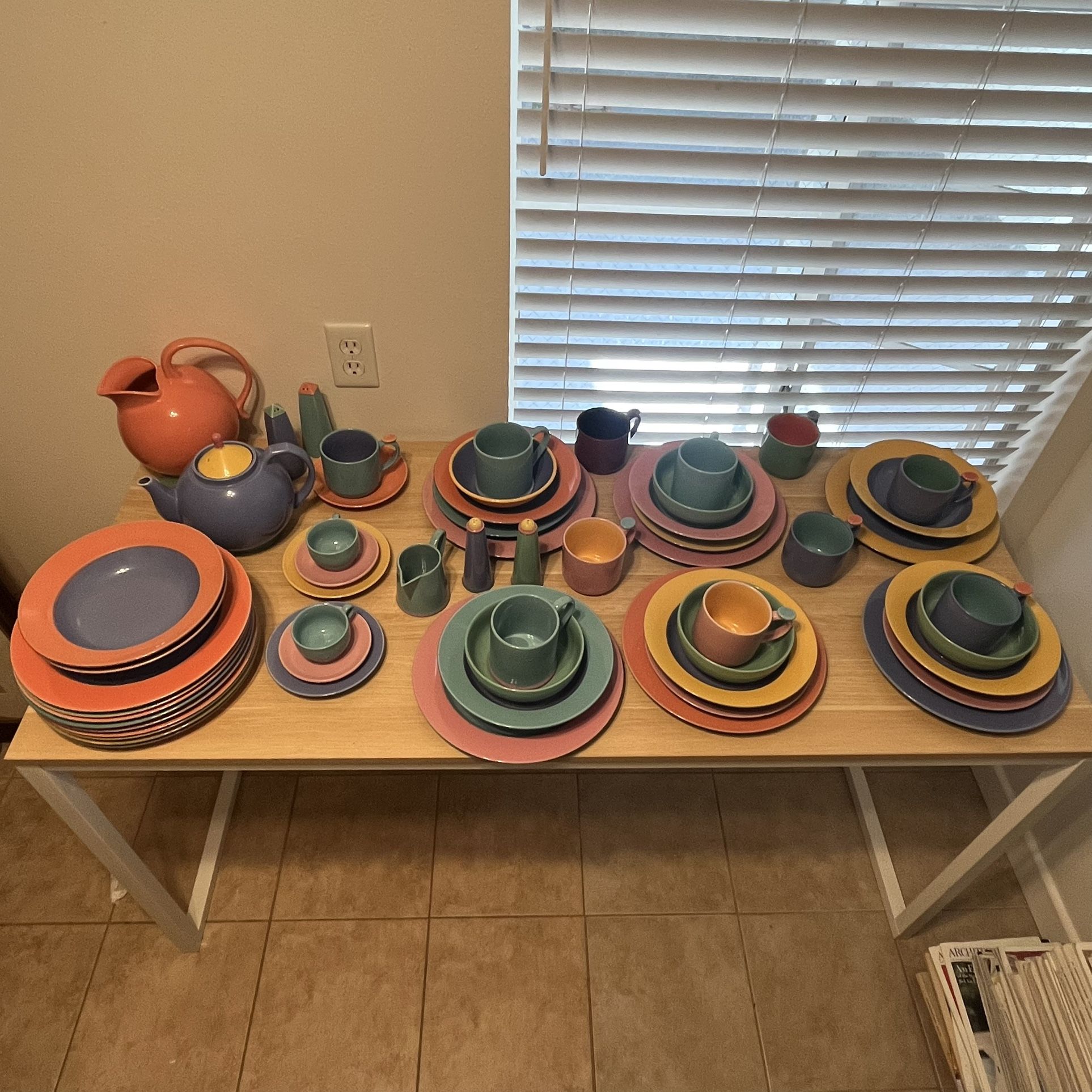 Set 67 Pieces Lindt Stymeist Colorways Tableware Lot - Plates, Bowls, Dinnerware