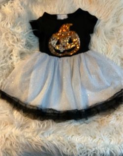 Girls Halloween Tutu Dress
