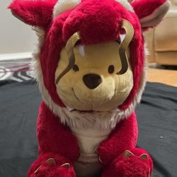 Disney Winnie the Pooh Plush Toy Red Dragon Costume