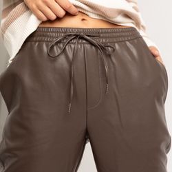 Banana Republic Slim Vegan Leather Jogger