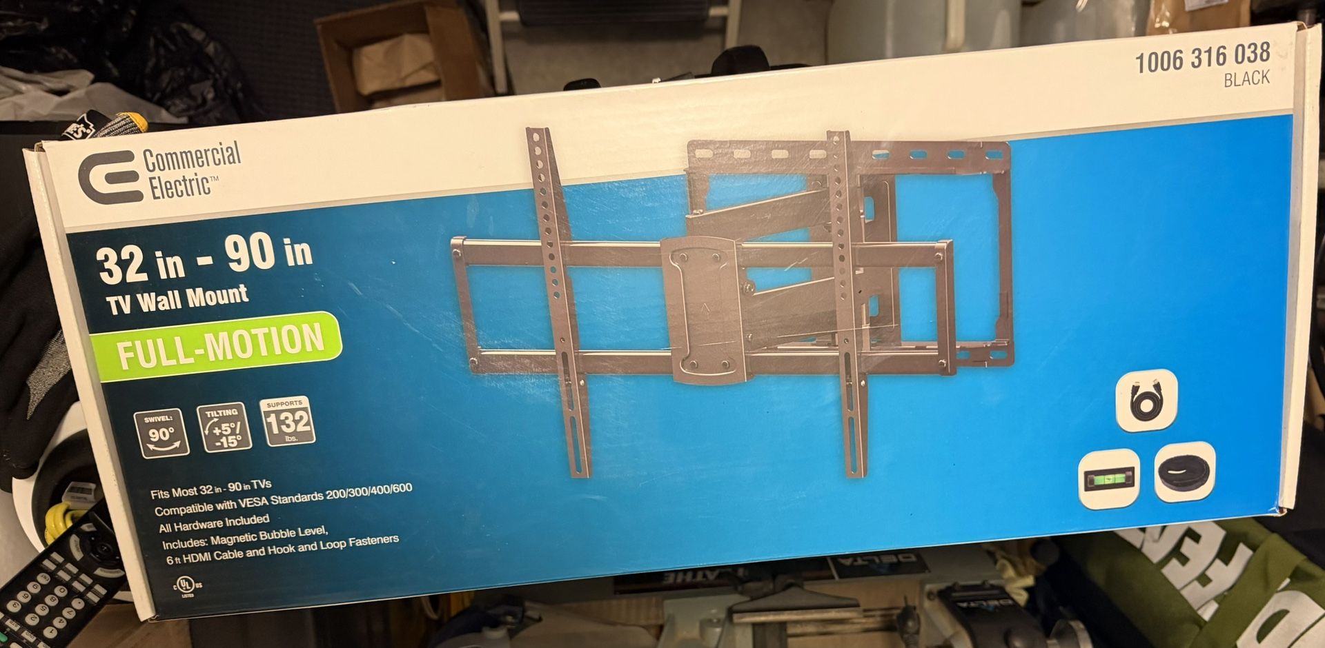 Commercial Electric TV Wall Mount 32”-90”
