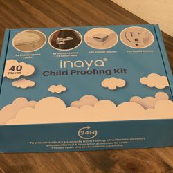 New- Great Gift! 40 Pc. Child Proofing Kit By Inaya W/video Instructions 