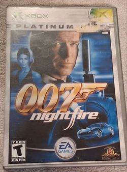 007 Nightfire Xbox Video Game 2002 Booklet movie James Bond Pierce