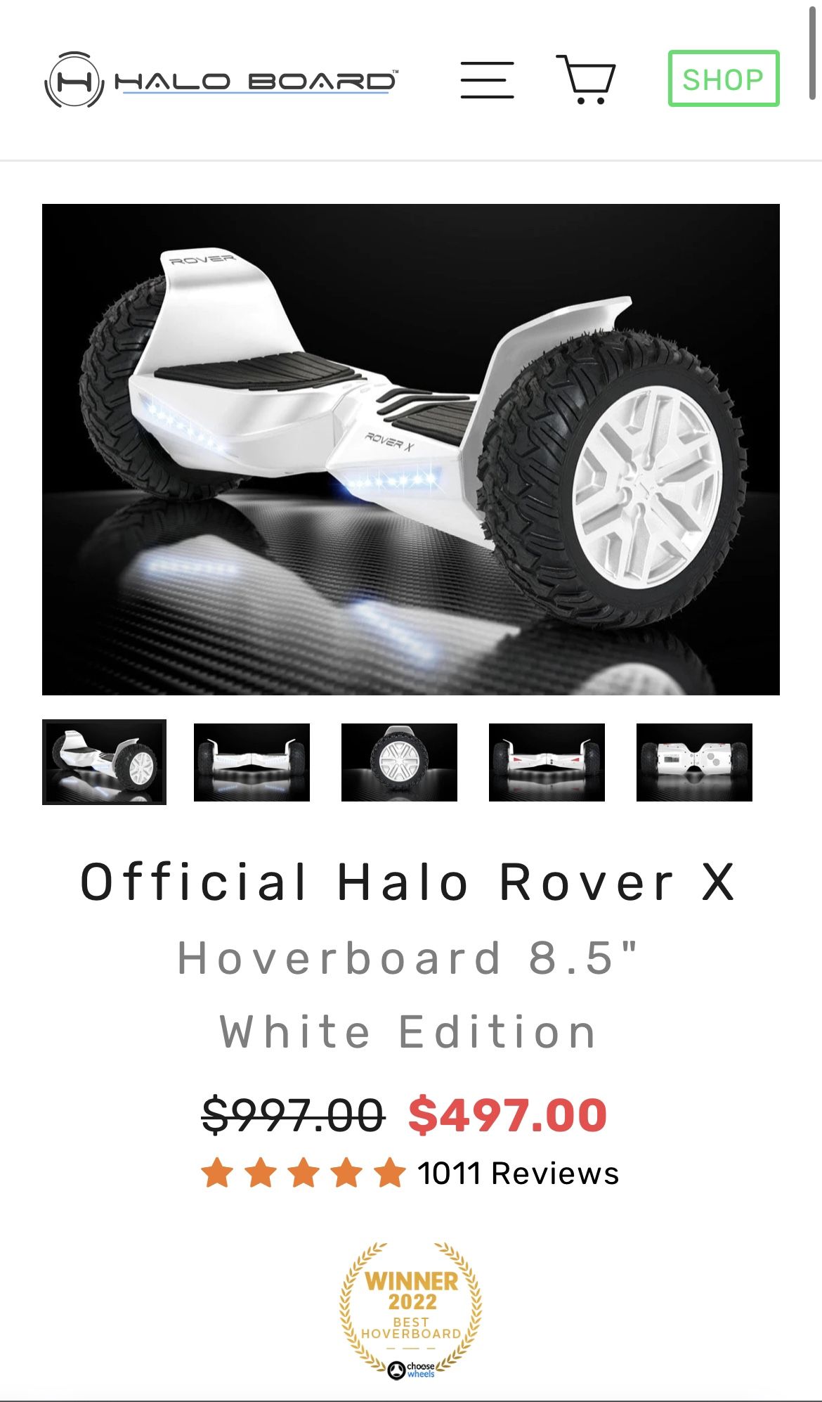 Halo Rover X All Terrain Hoverboard for Sale in Arrowhed Farm CA OfferUp