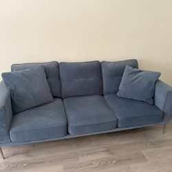 Couch - Blue Fabric - Purchased New In 2023