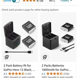 GoPro batteries and charging station