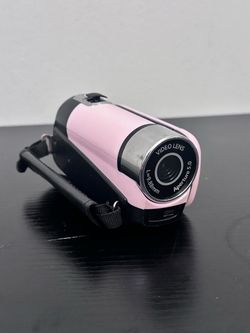 Works!! Pink Compact Digital Camcorder with Wrist Strap