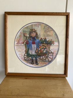Hand Embroidered Girl Picture