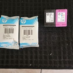 HP 64 Instant Printer Ink- 2 Pack