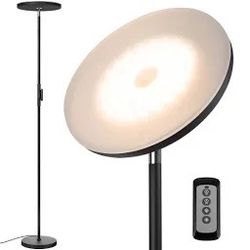 LED floor lamp with 30° tiltable lamp head