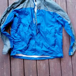 Marmot Xl Windbresker Blue Grey Hooded