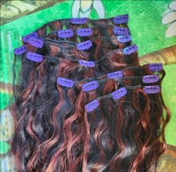 10 inch 7pc 100% Real Hair Extensions