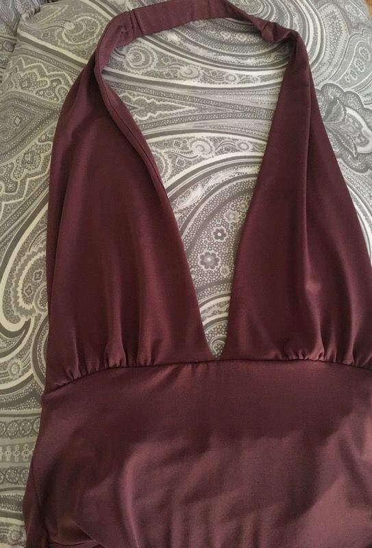 Burgundy bodysuit
