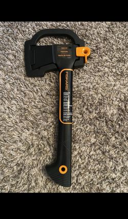Fiskars 14" Hatchet with Sheath *Black/Orange* ~ Model #7550
